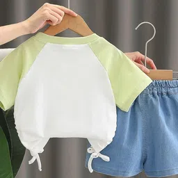 LULU & SKY Girls Printed Top with Shorts image 3