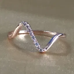 Timyka Silver Plated & American Diamond Studded Ring-picture-28