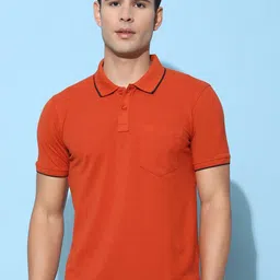 Cloak & Decker by Monte Carlo Men Solid Polo Collar Pocket T-shirt-picture-26