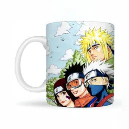 Mr UVD White & Blue Cartoon Characters Printed Ceramic Glossy Mugs-image-57