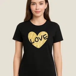 MORDEN MUSE Women Graphic Printed Round Neck Pure Cotton T-shirt-image-98