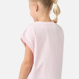 Juniors by Babyshop Girls Typography Printed Pure Cotton Pockets T-shirt image 5