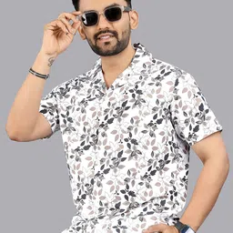 FTX Men Smart Floral Printed Casual Shirt-picture-20