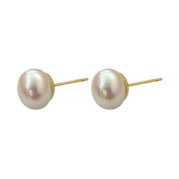 Tiso Gold plated Pearls Beaded Spherical Shaped Korean Studs image 5