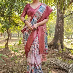 MAHARANI COUTURE Ethnic Motifs Jamdani Saree-picture-33