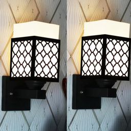Gojeeva Black Wood Square Wall Lamps-picture-20