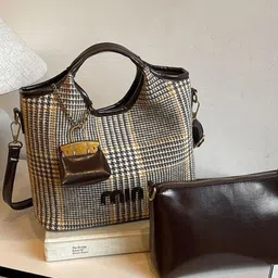 StyleCast Set Of 2 Abstract Printed Structured Sling Bags-picture-11