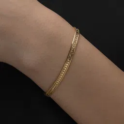 ARTKLIM Women American Diamond Gold-Plated Wraparound Bracelet-picture-21