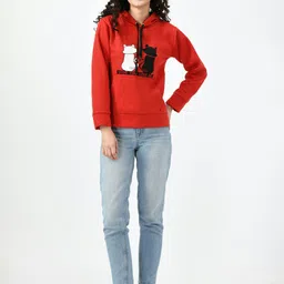 Brainbees Women Hooded Pullover Sweatshirt-picture-11