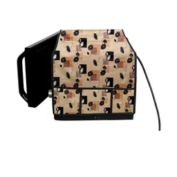 The Furnishing Tree Waterproof & Dustproof PVC Microwave Oven Top Cover with 6 Utility Pockets Lotu image 3