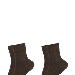 MUKHAKSH Unisex Brown Socks image 1