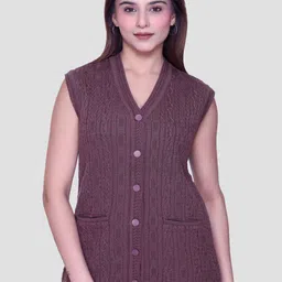 aarbee Women Self Design Cable Knit Cardigan Sweater-picture-13