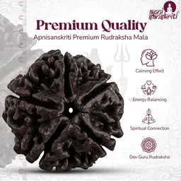Apnisanskriti Unisex Rudraksha Mala Necklace image 2