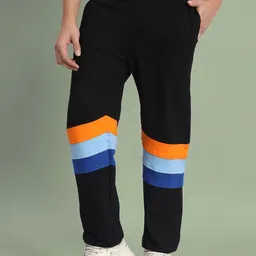 WEARDUDS Men Color-Blocked Relaxed-Fit Joggers image 3