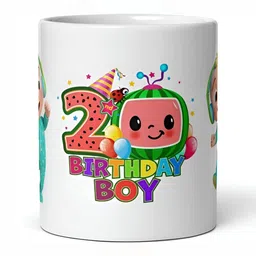 Mr UVD White & Green Graphic Printed Ceramic Glossy Mug 350 ml-picture-25