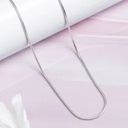 Zavya Men 925 Sterling Silver Silver-Plated Minimal Chain image 5