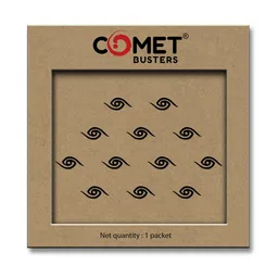 Comet Busters Designer Adhesive Handcrafted Bindi - Black-image-17