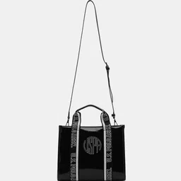 U.S. Polo Assn. Women Typography Printed Structured Handheld Bag-picture-26