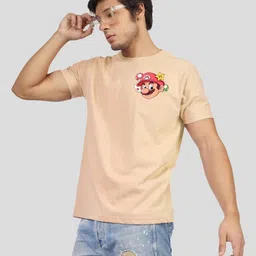 Greylongg Graphic Printed Round Neck Cotton Tshirt image 5