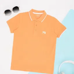 Pantaloons Junior Boys Polo Collar Applique T-shirt-picture-37