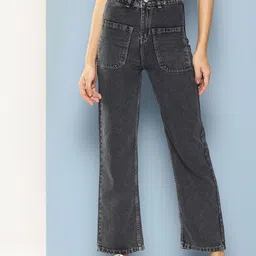 CORSICA Women Black Cotton Stretchable Jeans-picture-25