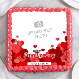 Custom Photo Anniversary Cake image 3
