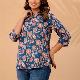 KALINI Women Ethnic Motifs Printed Pure Cotton Kurtis-picture-18