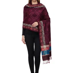 Vrinde Women Paisley Printed Shawl-picture-35