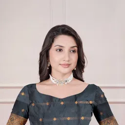 THE AQUARIUS Woven Design Zari Art Silk Handloom Banarasi Saree image 2