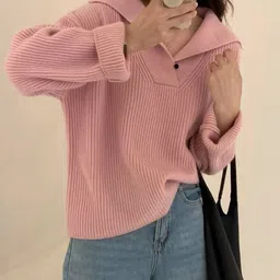 HERE&NOW Women Ribbed Pullover image 3