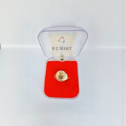 R G MART Unisex Ashtadhatu Vrish Rudraksha With Para Brass-Plated Brass Finger Ring-image-49