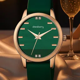 DressBerry Women Embellished Dial & Leather Straps Analogue Watch DB-LR009-GRN-STP-picture-11