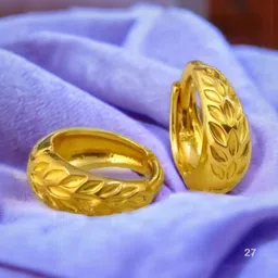 SHREE KRISHNA SHOPPING Unisex Gold-Plated Brass Earrings-picture-14