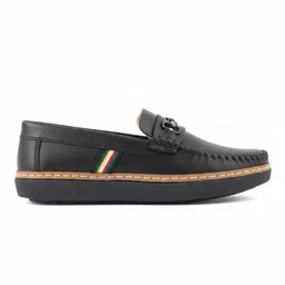 ZOOMBIE Boys Round Toe Formal Moccasin Horsebit Loafers image 4