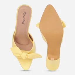 Retro Walk Women Embellished Platform Mules with Bows image 3