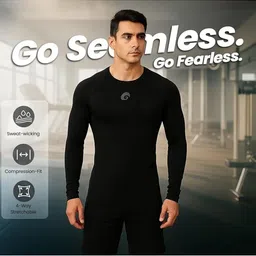 Omtex Men Brand Logo 2 Dri-FIT Compression T-shirt image 3