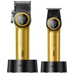 VGR V-001 PRO & V-977 Professional Barber Combo - Gold-picture-17