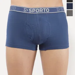 Sporto by Macho Men Pack Of 4 Combed Cotton Trunk-picture-9