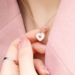 Bauble Cluster Gold-Plated Heart Shaped Pendants with Chains-picture-10