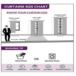 HOMEBREW FURNISHINGS Grey 2 Pieces Ethnic Motifs Printed Door Curtain image 4