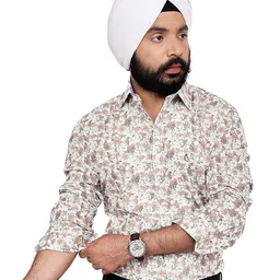 CHECKMARK CLOTHING Men Slim Fit Printed Casual Shirt-picture-15