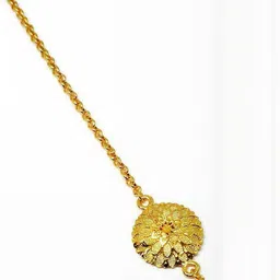 Mansi Jewl Point Gold-Plated Floral Design Maang Tikka-picture-31