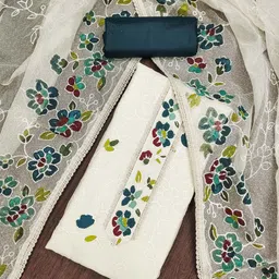 SAINOOR Printed Pure Silk Semi-Stitched Dress Material-picture-17