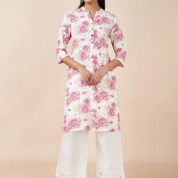 RANGMANCH BY PANTALOONS Women Floral Printed Thread Work Kurta-picture-23