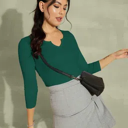 Maheshvi Ribbed Fitted Top image 3