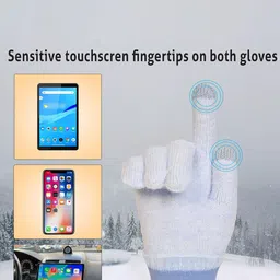 LOOM LEGACY Women Touchscreen Woollen Gloves image 3