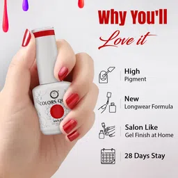 Colors Queen UV LED Soak Off Gel Polish - 15 ml - Shade - 107 image 2