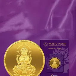 MMTC-PAMP 24K 999.9+ Purest Goddess Lakshmi Gold Coin-5 g-picture-24