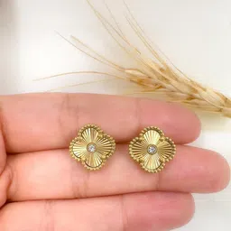 LOLO LePA 18k Gold Plated Stainless Steel Classic Clover Earrings-picture-43