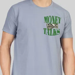 Greylongg Men Typography Printed Round Neck Cotton T-shirt image 3